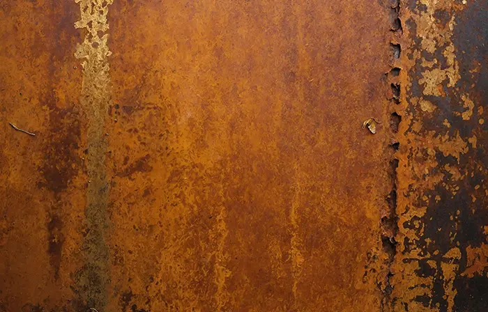 Distressed Rusty Metal Plate Texture Backdrop image